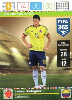 James Rodriguez Colombia Panini FIFA 365 2015 Adrenalyn XL International Star #335