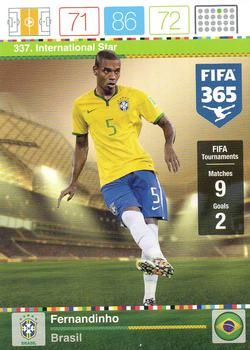 Fernandinho Brazil Panini FIFA 365 2015 Adrenalyn XL International Star #337