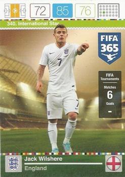 Jack Wilshere England Panini FIFA 365 2015 Adrenalyn XL International Star #340