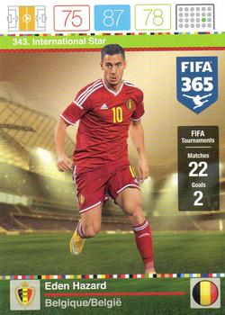 Eden Hazard Belgium Panini FIFA 365 2015 Adrenalyn XL International Star #343
