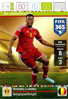 Romelu Lukaku Belgium Panini FIFA 365 2015 Adrenalyn XL International Star #345