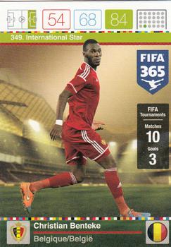 Christian Benteke Belgium Panini FIFA 365 2015 Adrenalyn XL International Star #349