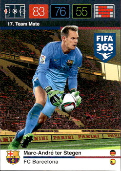 Marc-Andre ter Stegen FC Barcelona Panini FIFA 365 2015 Adrenalyn XL Nordic Edition  #17