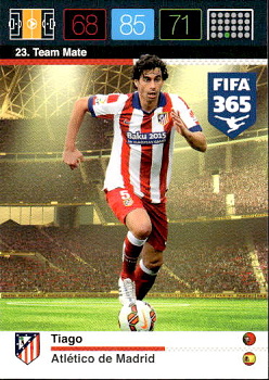Tiago Mendes Atletico Madrid Panini FIFA 365 2015 Adrenalyn XL Nordic Edition  #23