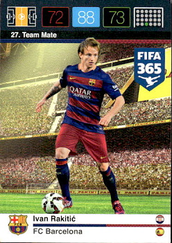 Ivan Rakitic FC Barcelona Panini FIFA 365 2015 Adrenalyn XL Nordic Edition  #27