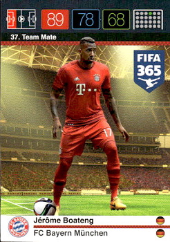 Jerome Boateng Bayern Munchen Panini FIFA 365 2015 Adrenalyn XL Nordic Edition  #37