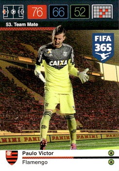 Paulo Victor Flamengo Panini FIFA 365 2015 Adrenalyn XL Nordic Edition  #53