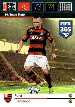 Para Flamengo Panini FIFA 365 2015 Adrenalyn XL Nordic Edition  #54