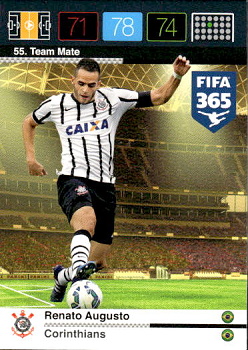 Renato Augusto Corinthians Panini FIFA 365 2015 Adrenalyn XL Nordic Edition  #55