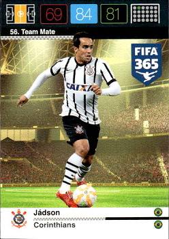 Jadson Corinthians Panini FIFA 365 2015 Adrenalyn XL Nordic Edition  #56