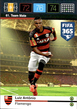 Luiz Antonio Flamengo Panini FIFA 365 2015 Adrenalyn XL Nordic Edition  #61