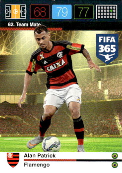 Alan Patrick Flamengo Panini FIFA 365 2015 Adrenalyn XL Nordic Edition  #62