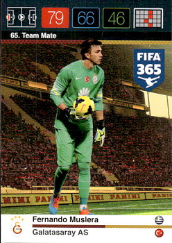 Fernando Muslera Galatasaray AS Panini FIFA 365 2015 Adrenalyn XL Nordic Edition  #65