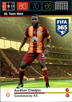 Aurelien Chedjou Galatasaray AS Panini FIFA 365 2015 Adrenalyn XL Nordic Edition  #66