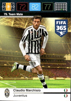 Claudio Marchisio Juventus FC Panini FIFA 365 2015 Adrenalyn XL Nordic Edition  #79