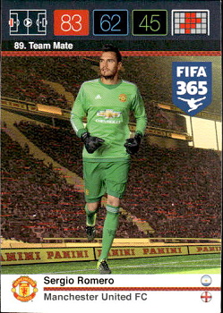 Sergio Romero Manchester United Panini FIFA 365 2015 Adrenalyn XL Nordic Edition  #89