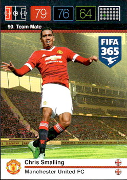 Chris Smalling Manchester United Panini FIFA 365 2015 Adrenalyn XL Nordic Edition  #90