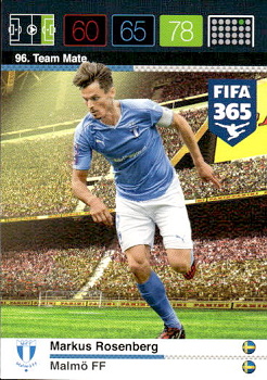 Markus Rosenberg Malmo FF Panini FIFA 365 2015 Adrenalyn XL Nordic Edition  #96
