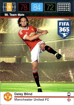 Daley Blind Manchester United Panini FIFA 365 2015 Adrenalyn XL Nordic Edition  #98