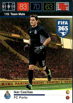 Iker Casillas FC Porto Panini FIFA 365 2015 Adrenalyn XL Nordic Edition  #119