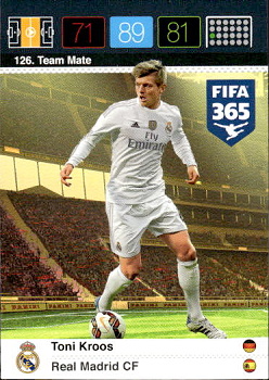Toni Kroos Real Madrid Panini FIFA 365 2015 Adrenalyn XL Nordic Edition  #126