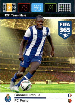 Giannelli Imbula FC Porto Panini FIFA 365 2015 Adrenalyn XL Nordic Edition  #127