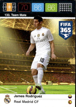 James Rodriguez Real Madrid Panini FIFA 365 2015 Adrenalyn XL Nordic Edition  #133