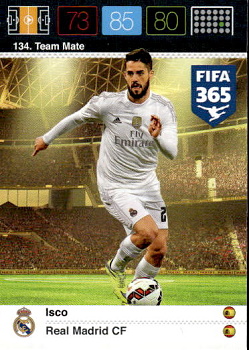 Isco Real Madrid Panini FIFA 365 2015 Adrenalyn XL Nordic Edition  #134