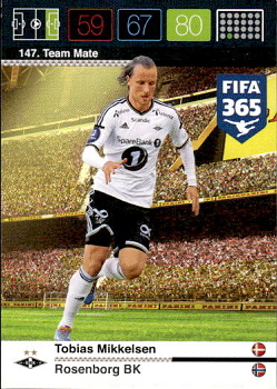 Tobias Mikkelsen Rosenborg BK Panini FIFA 365 2015 Adrenalyn XL Nordic Edition  #147