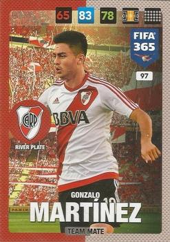 Gonzalo Martinez River Plate Panini FIFA 365 2017 Adrenalyn XL  #97
