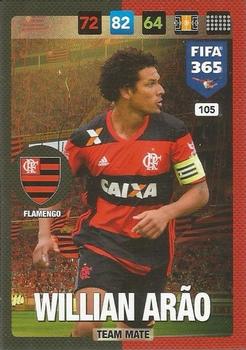 Willian Arao Flamengo Panini FIFA 365 2017 Adrenalyn XL  #105