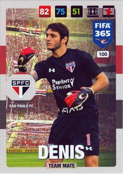 Denis Sao Paulo FC Panini FIFA 365 2017 Adrenalyn XL  #109