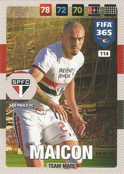 Maicon Sao Paulo FC Panini FIFA 365 2017 Adrenalyn XL  #114