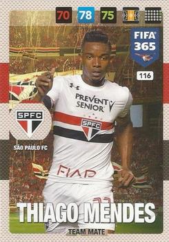 Thiago Mendes Sao Paulo FC Panini FIFA 365 2017 Adrenalyn XL  #116