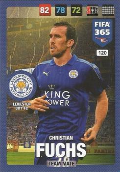 Christian Fuchs Leicester City Panini FIFA 365 2017 Adrenalyn XL  #120