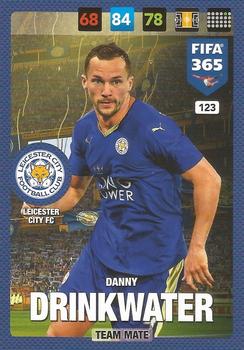 Danny Drinkwater Leicester City Panini FIFA 365 2017 Adrenalyn XL  #123
