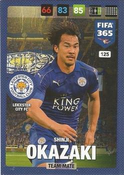 Shinji Okazaki Leicester City Panini FIFA 365 2017 Adrenalyn XL  #125