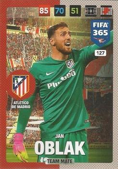 Jan Oblak Atletico Madrid Panini FIFA 365 2017 Adrenalyn XL  #127