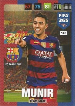 Munir FC Barcelona Panini FIFA 365 2017 Adrenalyn XL  #143