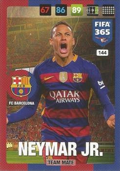 Neymar Jr. FC Barcelona Panini FIFA 365 2017 Adrenalyn XL  #144