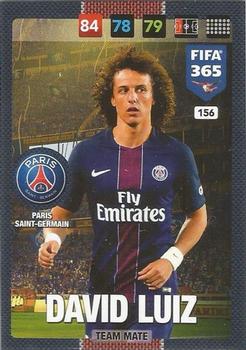 David Luiz Paris Saint-Germain Panini FIFA 365 2017 Adrenalyn XL  #156