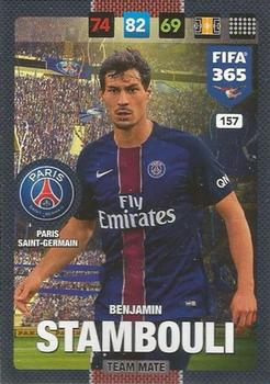 Benjamin Stambouli Paris Saint-Germain Panini FIFA 365 2017 Adrenalyn XL  #157