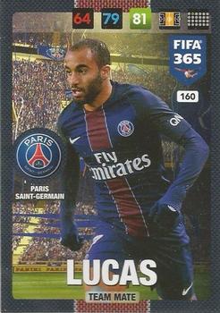 Lucas Moura Paris Saint-Germain Panini FIFA 365 2017 Adrenalyn XL  #160