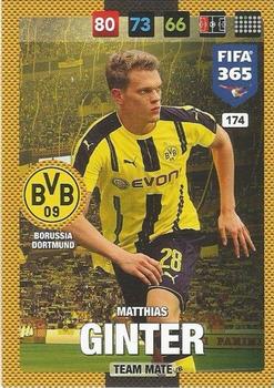 Matthias Ginter Borussia Dortmund Panini FIFA 365 2017 Adrenalyn XL  #174