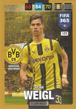 Julian Weigl Borussia Dortmund Panini FIFA 365 2017 Adrenalyn XL  #177