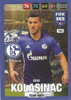 Sead Kolasinac Schalke 04 Panini FIFA 365 2017 Adrenalyn XL  #182