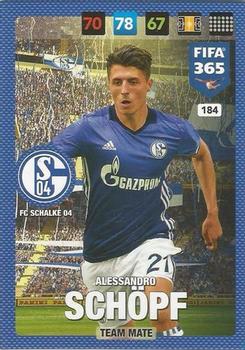 Alessandro Schopf Schalke 04 Panini FIFA 365 2017 Adrenalyn XL  #184