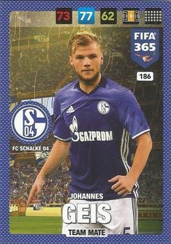 Johannes Geis Schalke 04 Panini FIFA 365 2017 Adrenalyn XL  #186