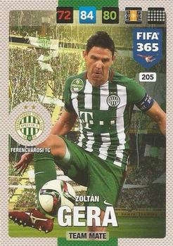 Zoltan Gera Ferencvarosi TC Panini FIFA 365 2017 Adrenalyn XL  #205