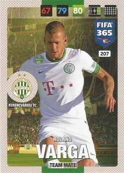 Roland Varga Ferencvarosi TC Panini FIFA 365 2017 Adrenalyn XL  #207